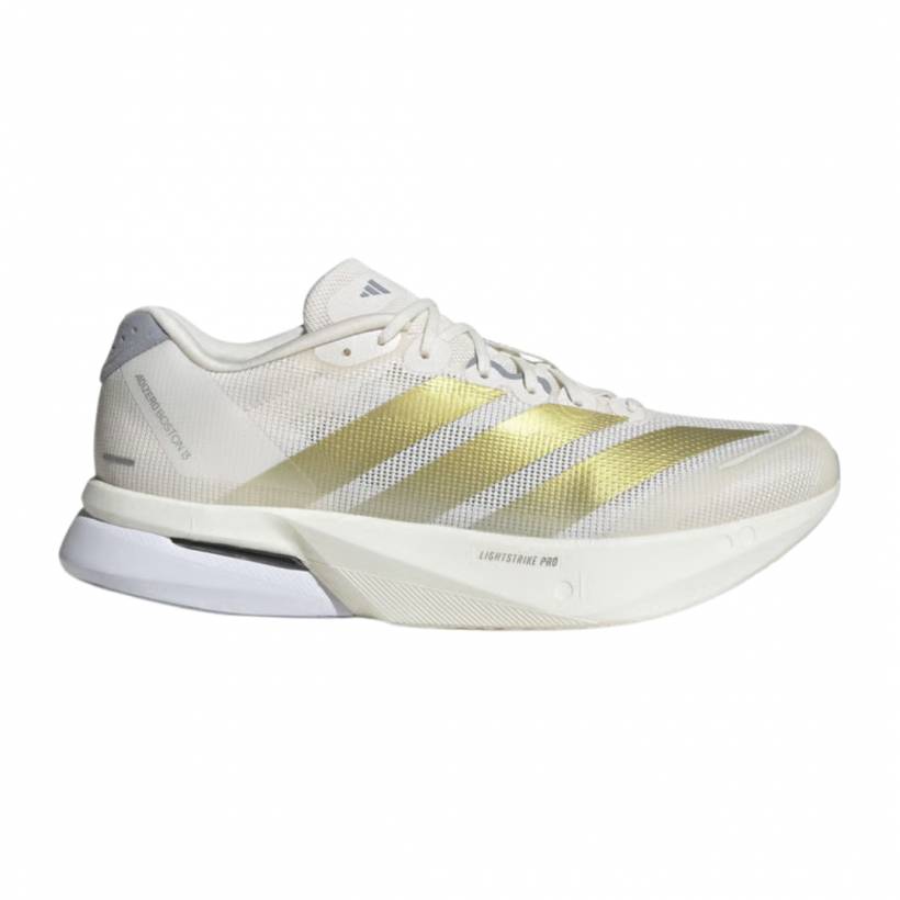 Adidas Adizero Boston 13 Shoes Beige Gold AW25