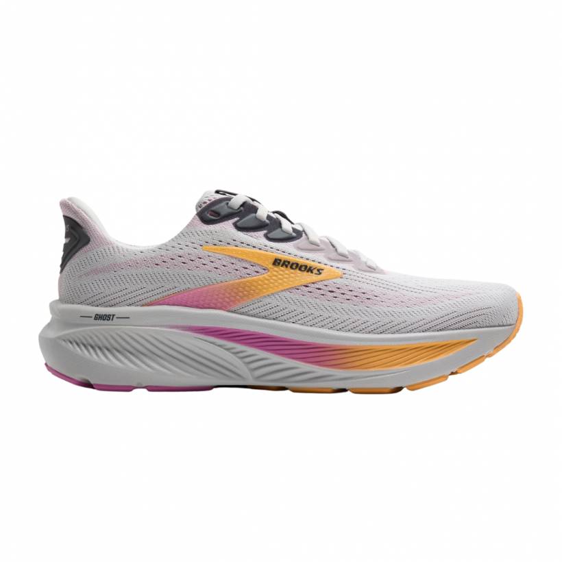 Buty Brooks Ghost 17 Biało-Różowo-Pomarańczowe AW25 Damskie